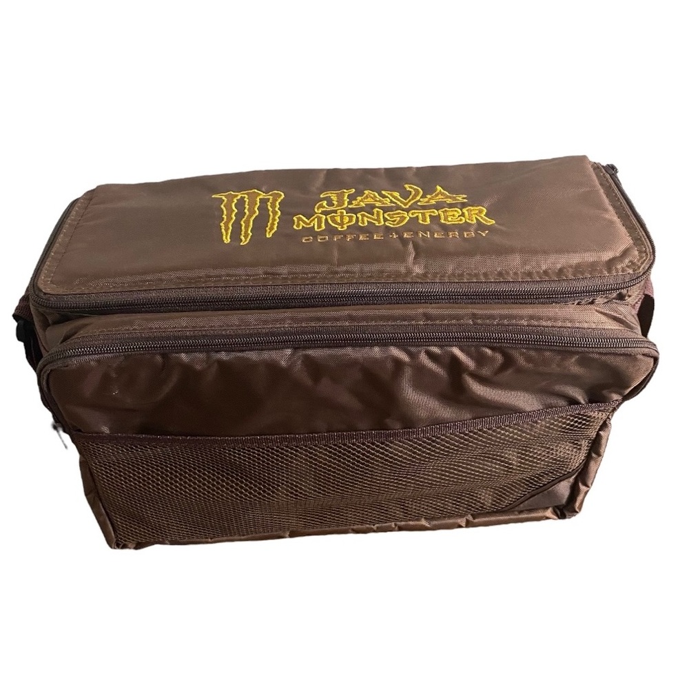 Monster Energy Java Coffee Insulated Cooler Shoulder Bag Brown